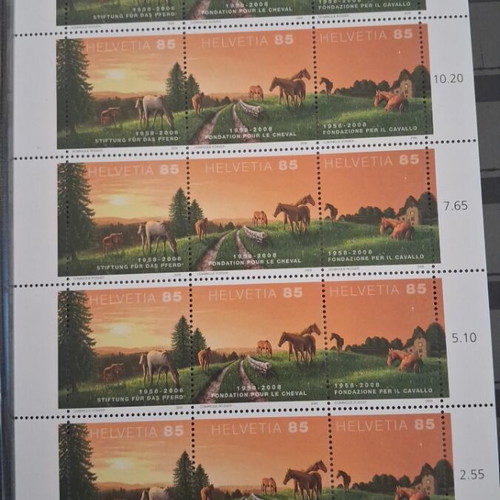 Swiss stamps new MNH Lux