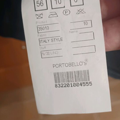 Portobellos men's linen jacket like new, blue, size 56 (2XL)