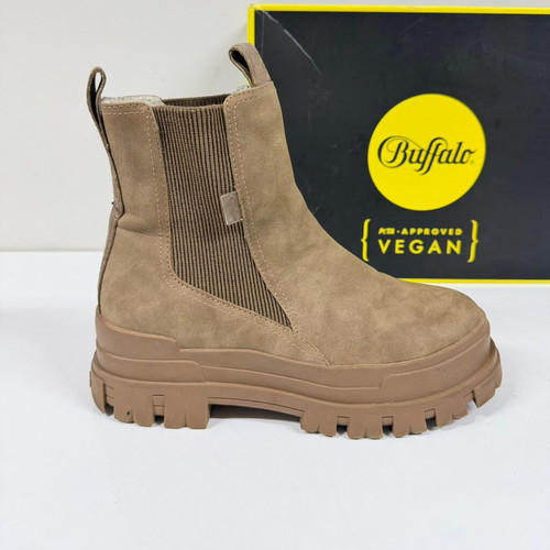 Bufallo Aspha Chelsea boots used, brown, size 39