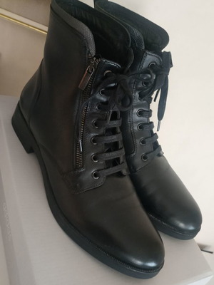 Fratelli Petridi leather ankle boots used, size 41, black