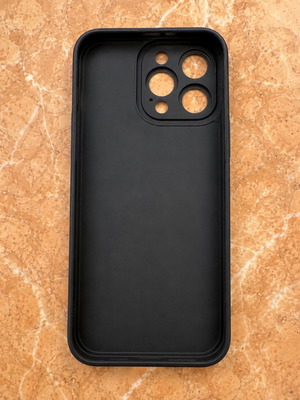 iPhone 14 Pro Max black case with reinforced camera protection