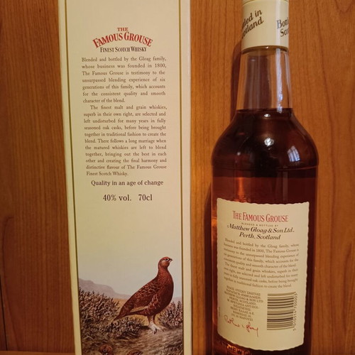 The Famous Grouse 700ml new from the 1990s with box