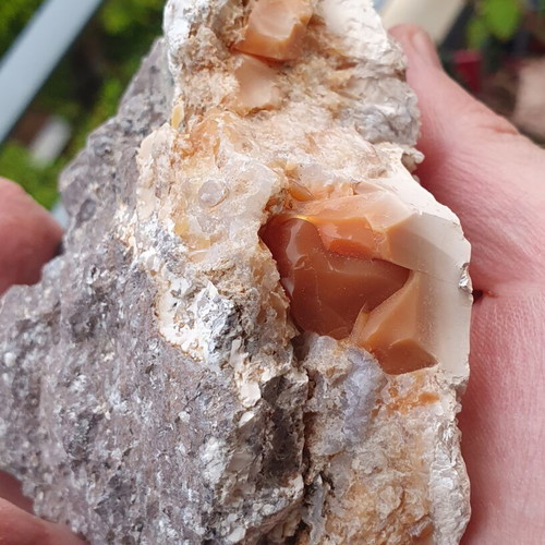 Orange opal from Lesvos island new