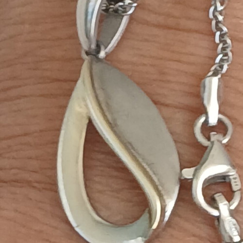 925 silver necklace with 42 cm chain and 3 cm extension