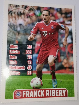 Franck Ribéry Bayern Munich collectible card used