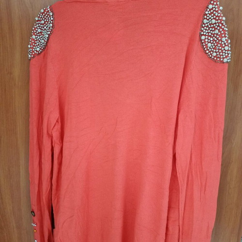 Red cardigan new, size L