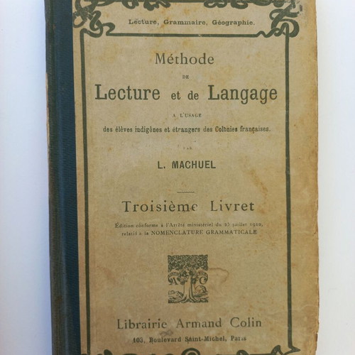 Methode de Lecture et de Langage French book used, 1926