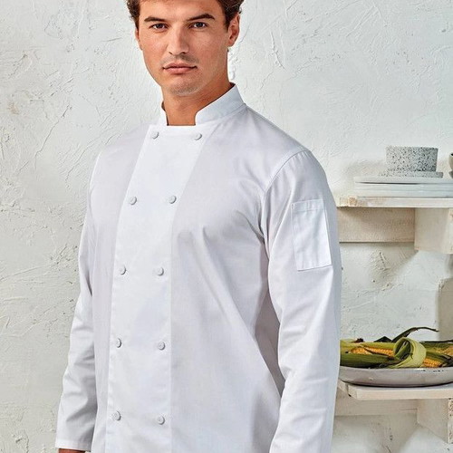 Chef Jacket PR903 White L new, long-sleeve, breathable Coolchecker