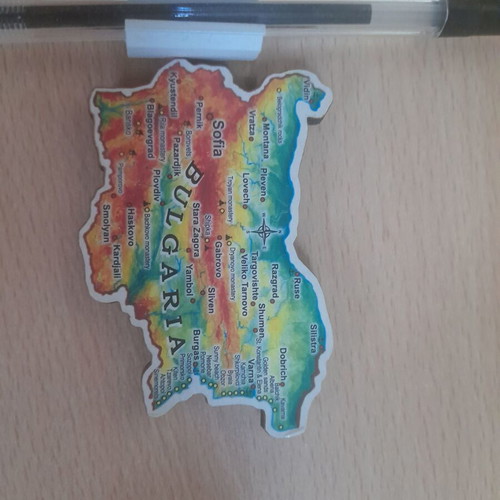 Bulgaria Collectible Magnet with Pen Holder like new