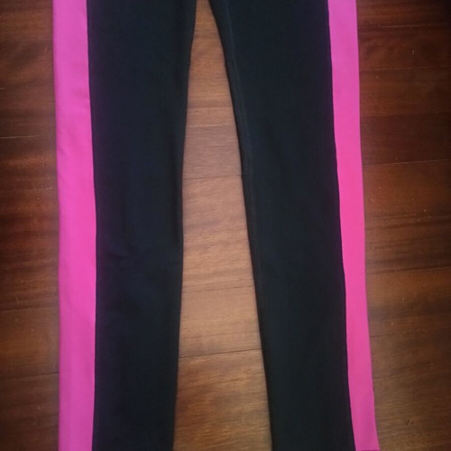 Nike Dry Fit women's sports leggings used, size Large, black and pink