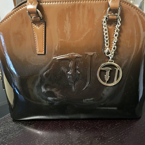 Trussardi handbag new, brown gradient color