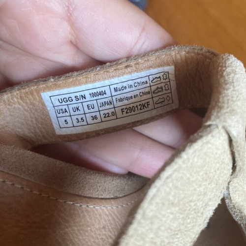 Ugg Tawnie women's platform espadrille sandals, beige suede