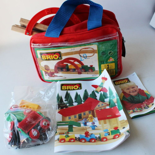 Vintage 1996 Brio Wooden Train Playset 33163 new
