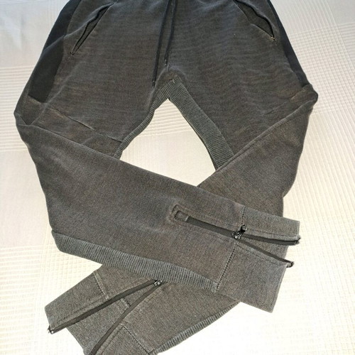 Pull & Bear men's tracksuit used, dark gray, size 32 with zipper