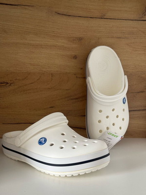 Crocs Crockband παντόφλες νέες, μέγεθος EUR 36/37, λευκές