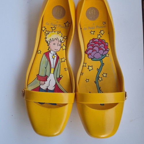 Melissa Le Petit Prince ballerinas like new, size 40, yellow multicolor