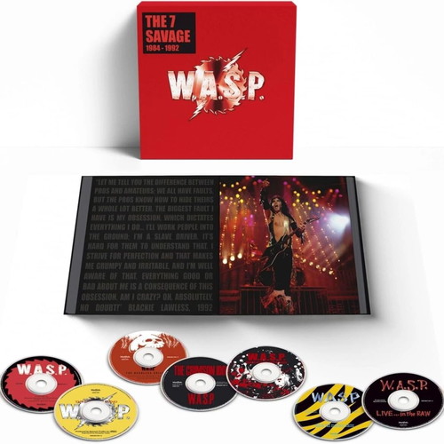 W.A.S.P. The 7 Savage 1984-1992 CD Hardbook Box Set new