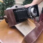 Ercona II camera used with leather case