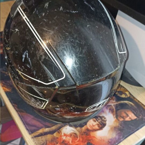 Motorcycle helmet without visor