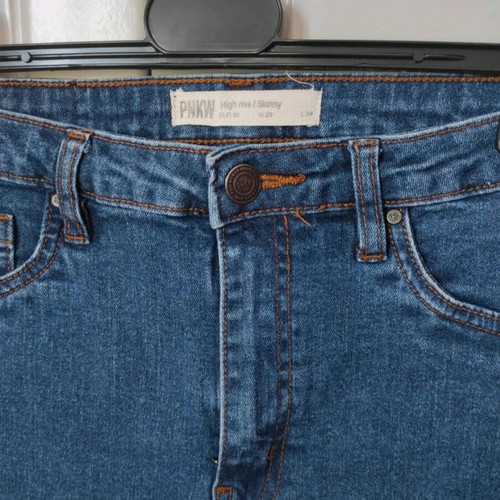 Pink Woman skinny jeans high waist like new
