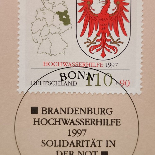 Germany 1997 stamp with Bonn first day cover
