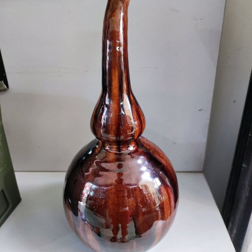 Ceramic pumpkin used Marousi style without cracks 29 cm
