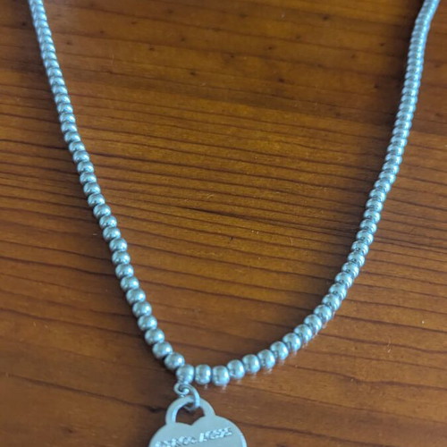 Tiffany & Co heart pendant necklaces, sterling silver 925