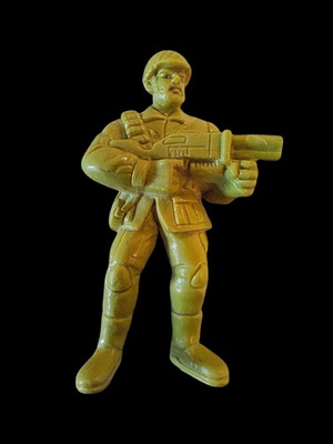 Mikrodynami Rudy The Launcher figure like new, yellow