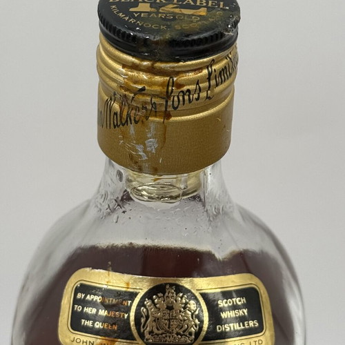 Johnnie Walker Black Label 12 Year Old 1980s 43% 75cl Olympic Airways new