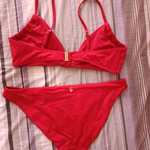 SugarFree bikini set like new, size XL, red
