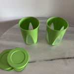 Tupperware cups with lids, set of 2