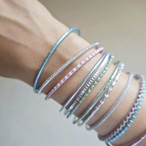 Summer bracelet set used, pack of 12, multicolor