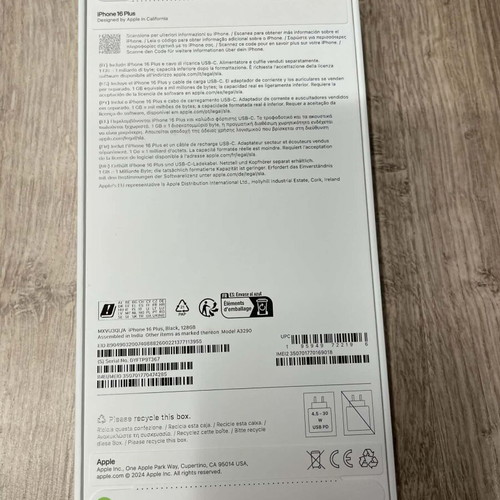 Iphone 16 128 GB new, black