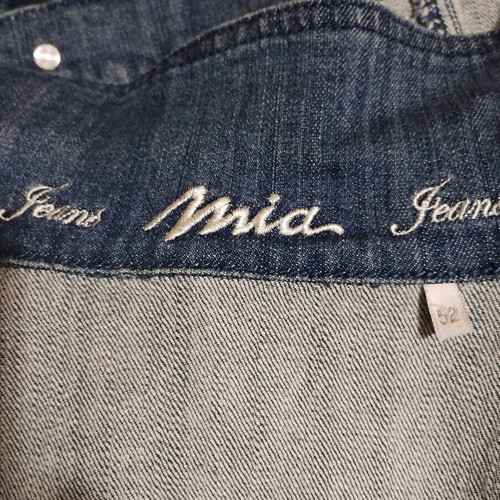 Mia denim jacket with designs new, size 52, blue