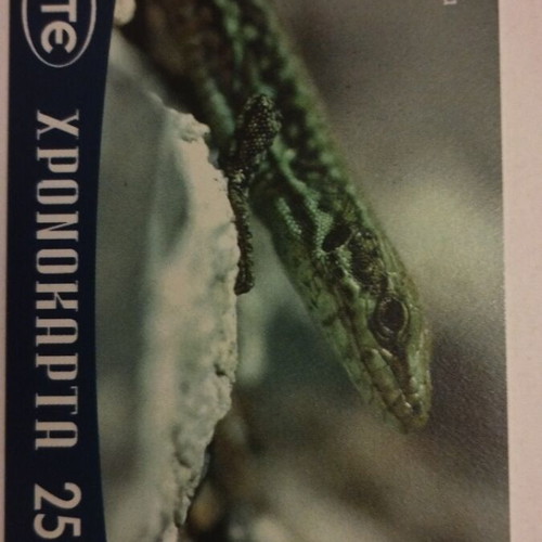 OTE Xronokarta phone card 3/2002 used