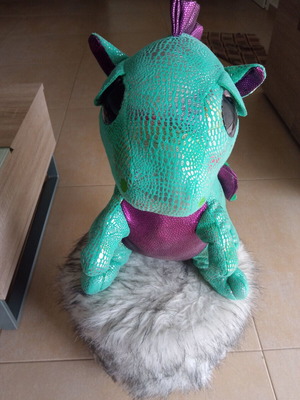 Stuffed dragon toy like new
