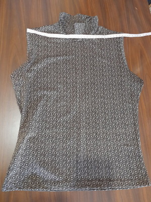 Paranoia evening top like new, brown and gold thread, size S
