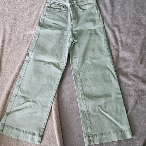 Weekday crop pants used, light green, size S