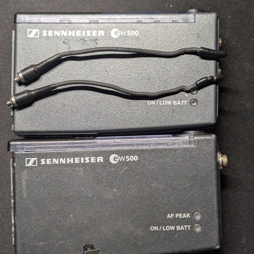 Sennheiser EW 500 Wireless System with Gold MKE 2-5 Microphone used