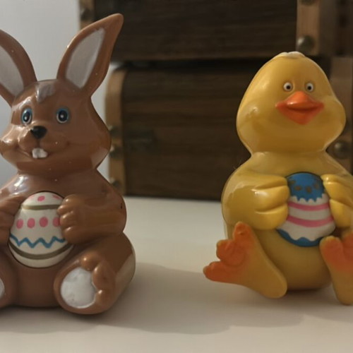 Decorative figures like new, set of 2 pieces