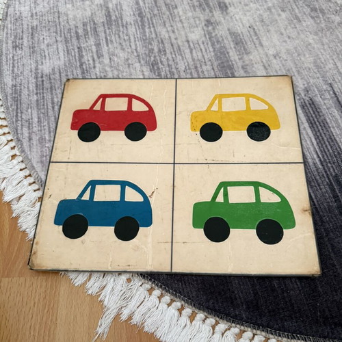 Color learning card used