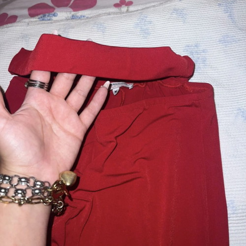 Marmalady red skirt and crop top set like new, size M