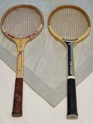 Vintage ξύλινες ρακέτες τένις, Slazenger και Pro-Craft