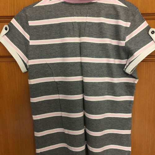 GANT Womens Polo shirt like new, gray and pink, XXL
