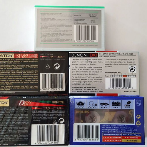 Cassette case like new with 7 cassettes from 80s-90s