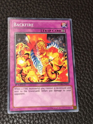 Κάρτα Backfire Yu-Gi-Oh! σαν καινούργιο