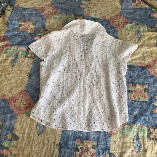 Raxevsky white lace short-sleeve shirt new, cotton, cool