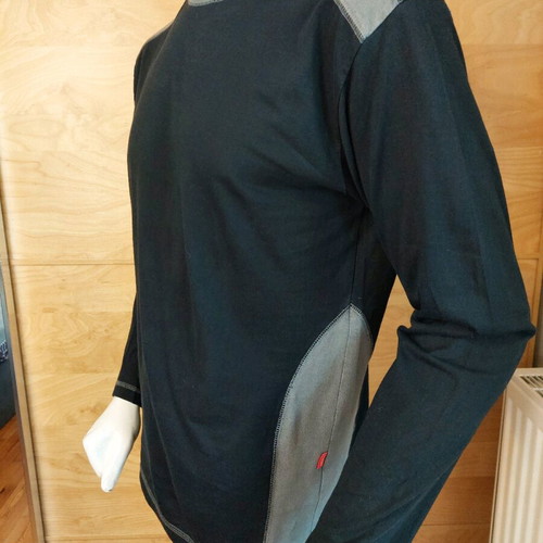Engelbert Strauss men's long-sleeve cotton shirt medium like new, black gray