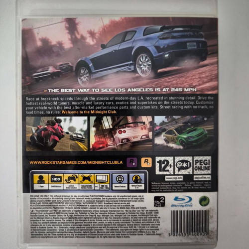 Midnight Club: Los Angeles PS3 game by Rockstar