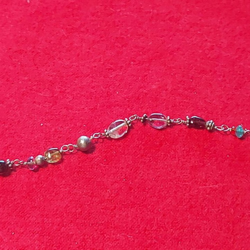 Children's bracelet like new with beads and metal elements